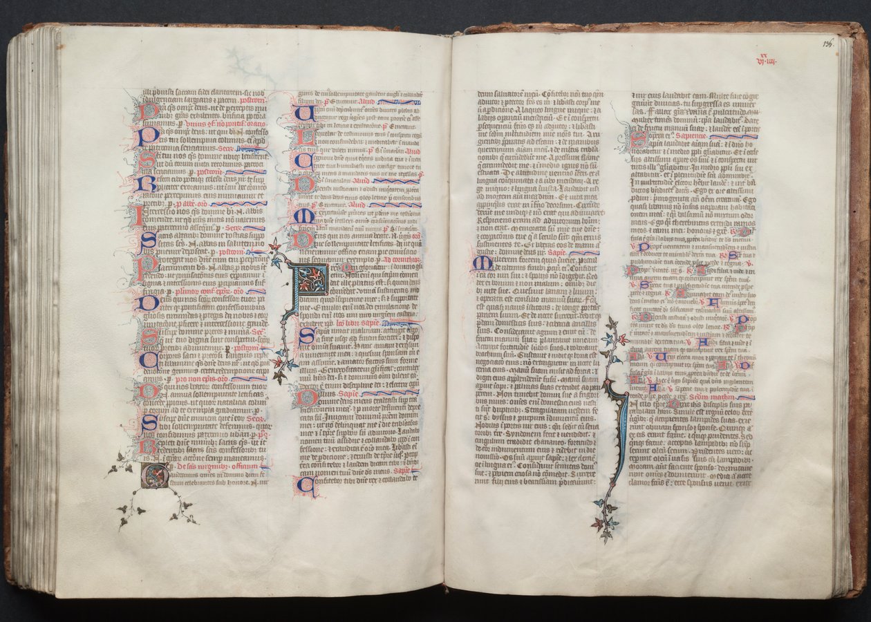 Gotha Missal: Fol. 135v, Metin, c. 1375. by Master of the Boqueteaux