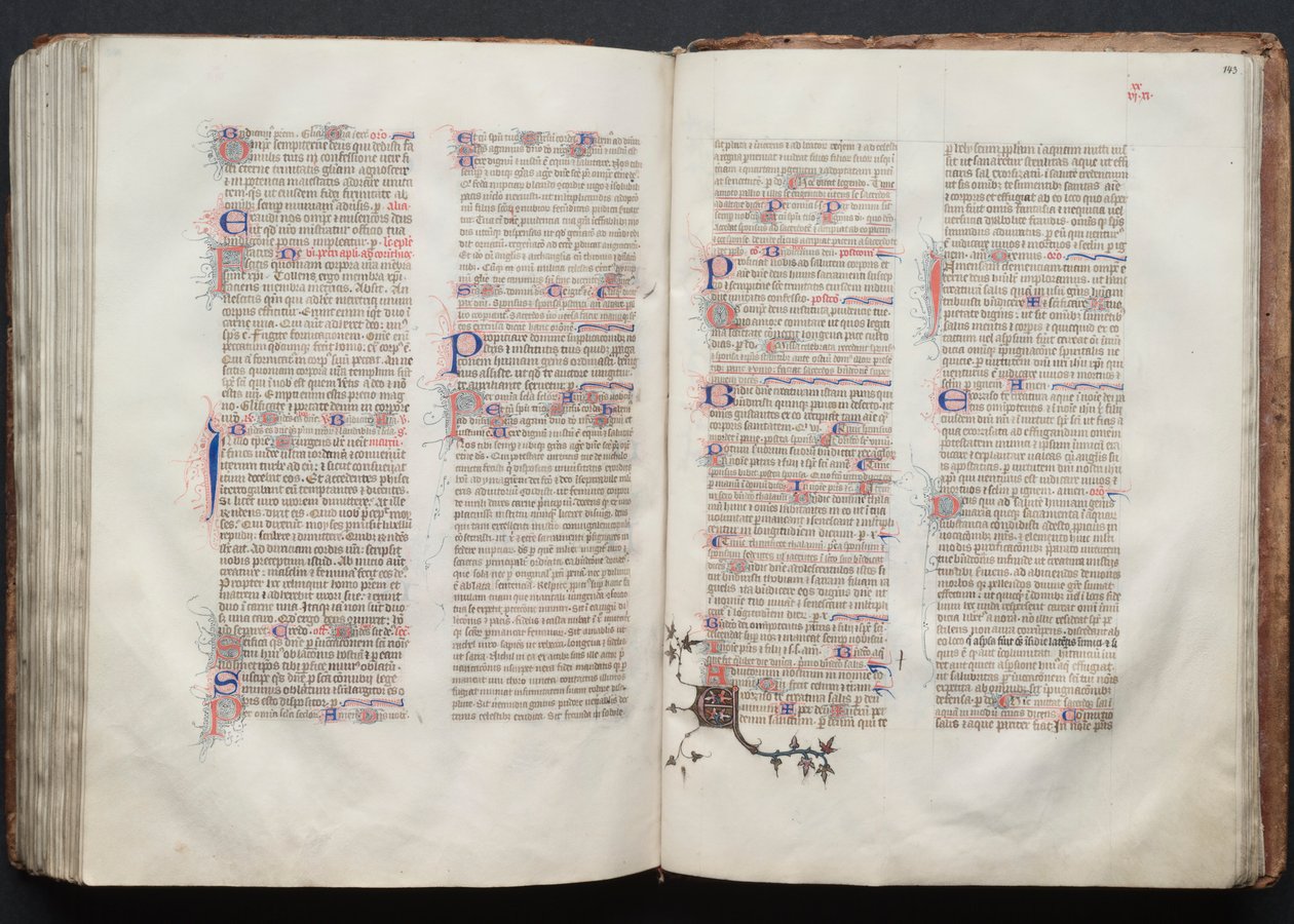 Gotha Missal: Fol. 142v, Metin, c. 1375. by Master of the Boqueteaux