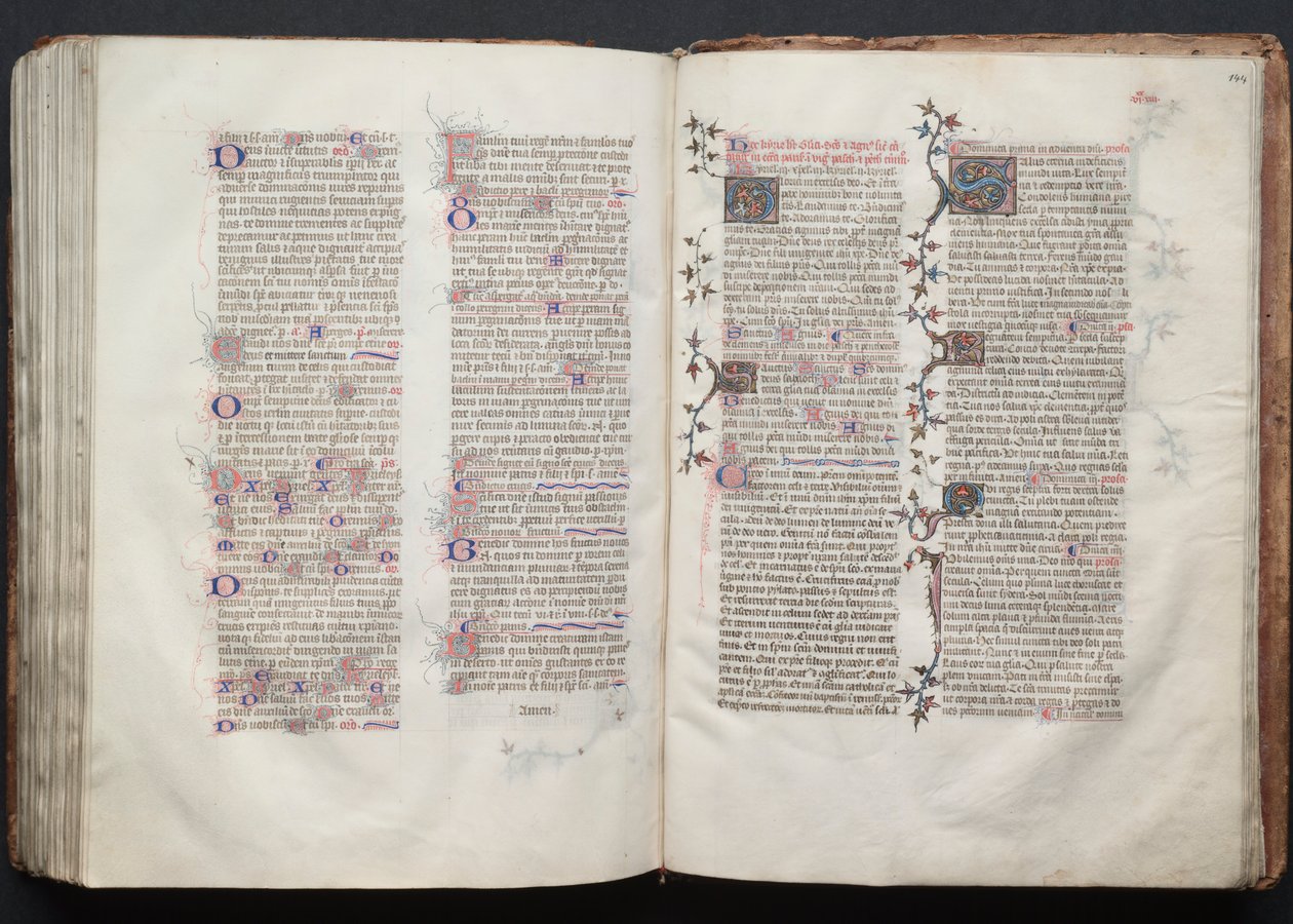 Gotha Missal: Fol. 144r, Metin, c. 1375. by Master of the Boqueteaux
