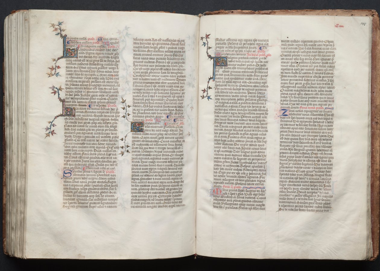 Gotha Missal: Fol. 144v, Metin, c. 1375. by Master of the Boqueteaux