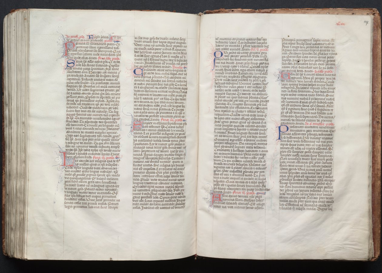 Gotha Missal: Fol. 146v, Metin, c. 1375. by Master of the Boqueteaux