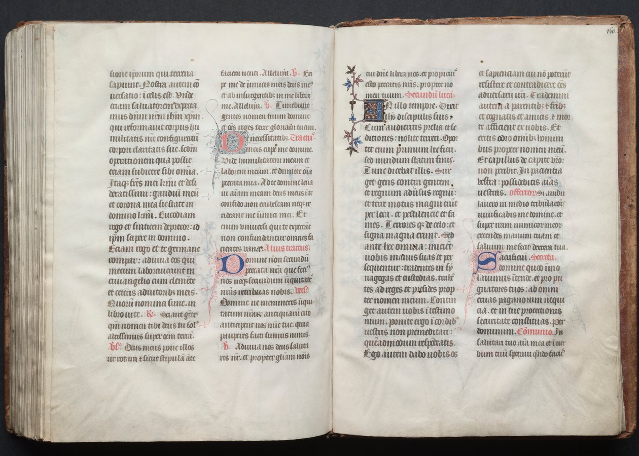 Gotha Missal: Fol. 159v, Metin, c. 1375. by Master of the Boqueteaux