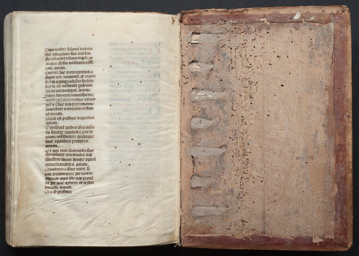 Gotha Missal: Fol. 164v, Metin, c. 1375. by Master of the Boqueteaux