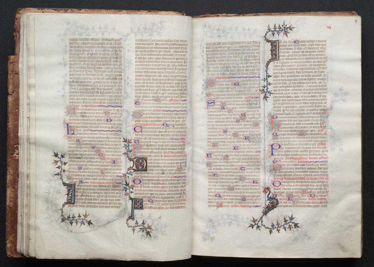 Gotha Missal: Fol. 17r, Metin, c. 1375. by Master of the Boqueteaux