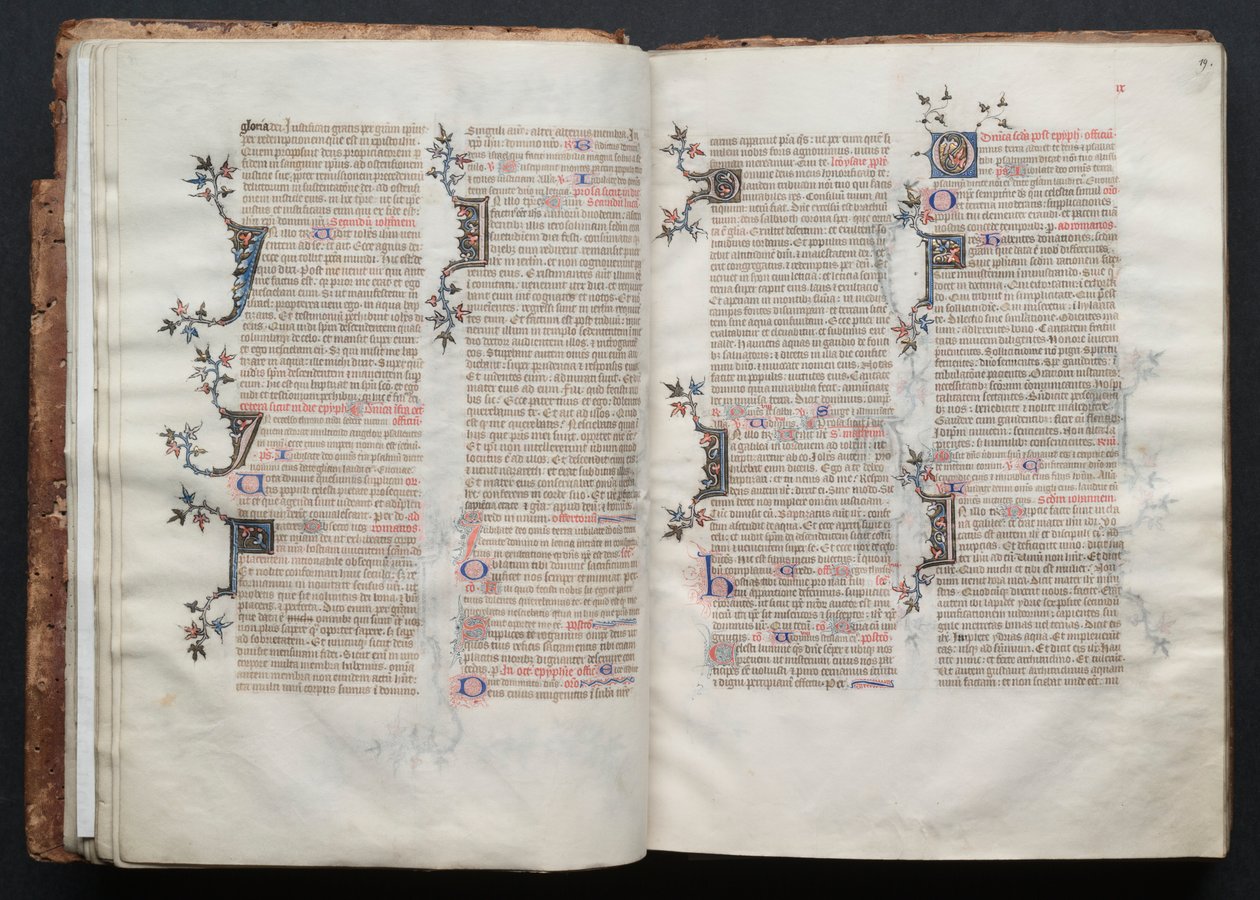 Gotha Missal: Fol. 19r, Metin, c. 1375. by Master of the Boqueteaux