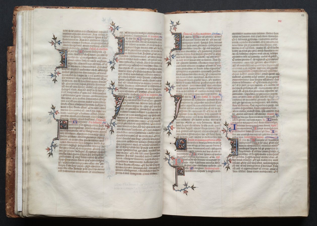 Gotha Missal: Fol. 23r, Metin, c. 1375. by Master of the Boqueteaux