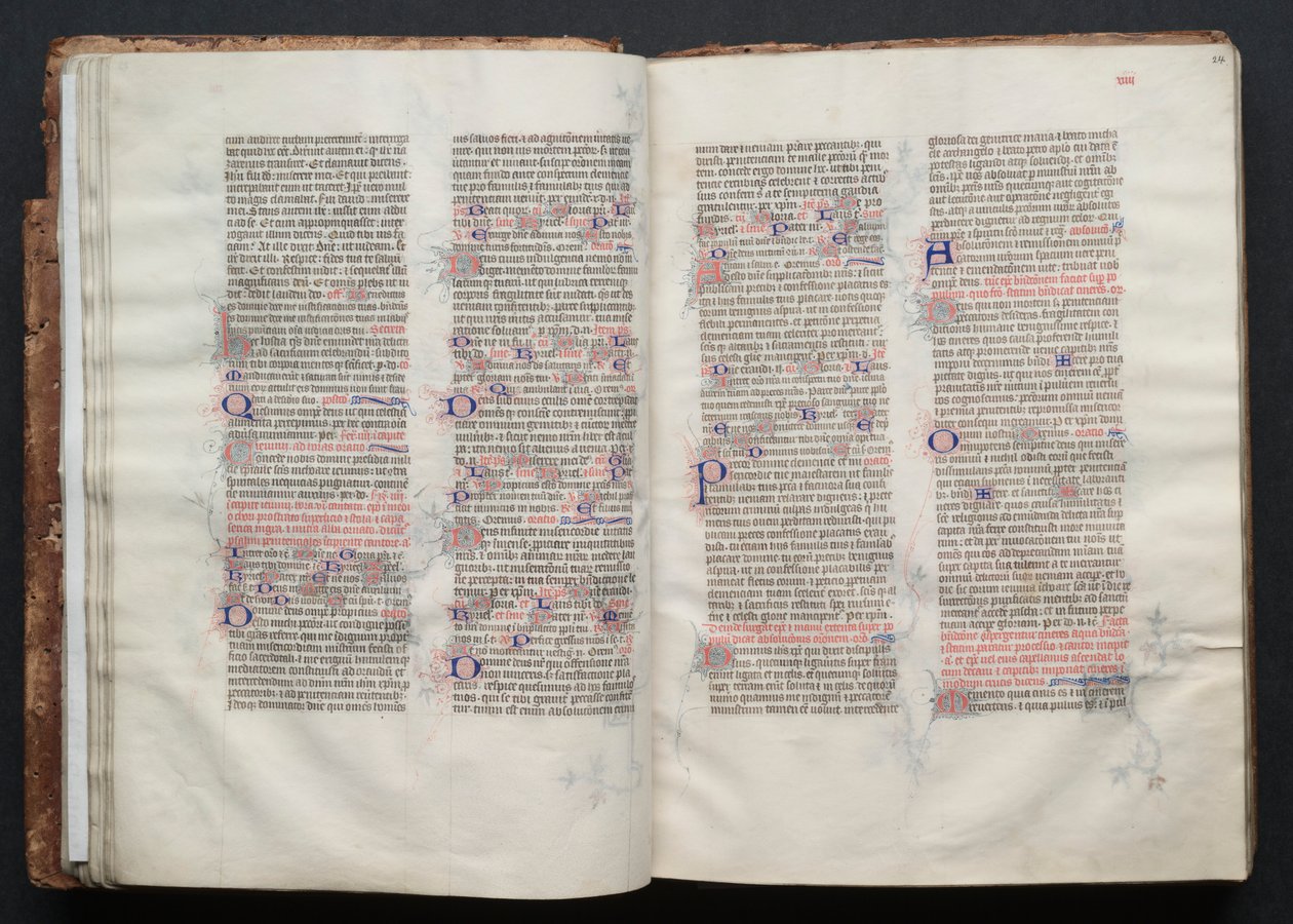 Gotha Missal: Fol. 24r, Metin, c. 1375. by Master of the Boqueteaux