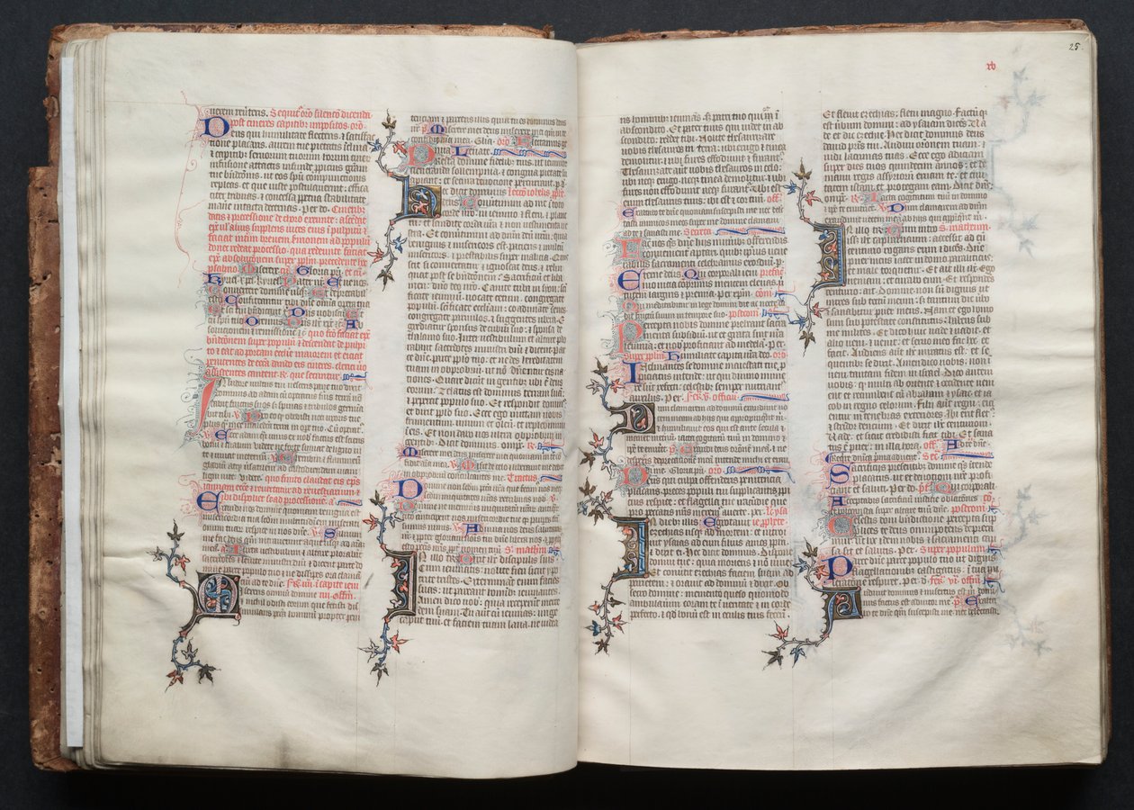 Gotha Missal: Fol. 25r, Metin, c. 1375. by Master of the Boqueteaux