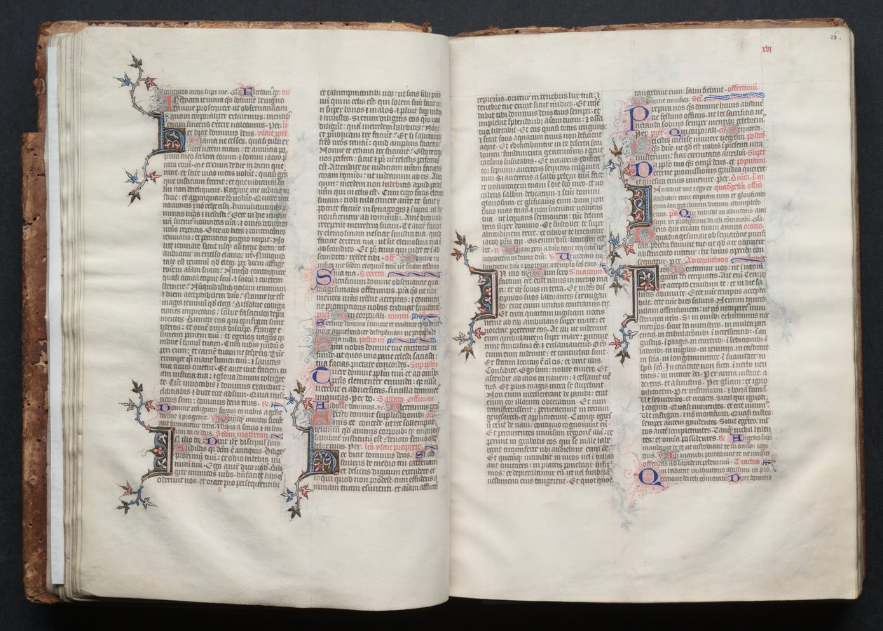 Gotha Missal: Fol. 26r, Metin, c. 1375. by Master of the Boqueteaux