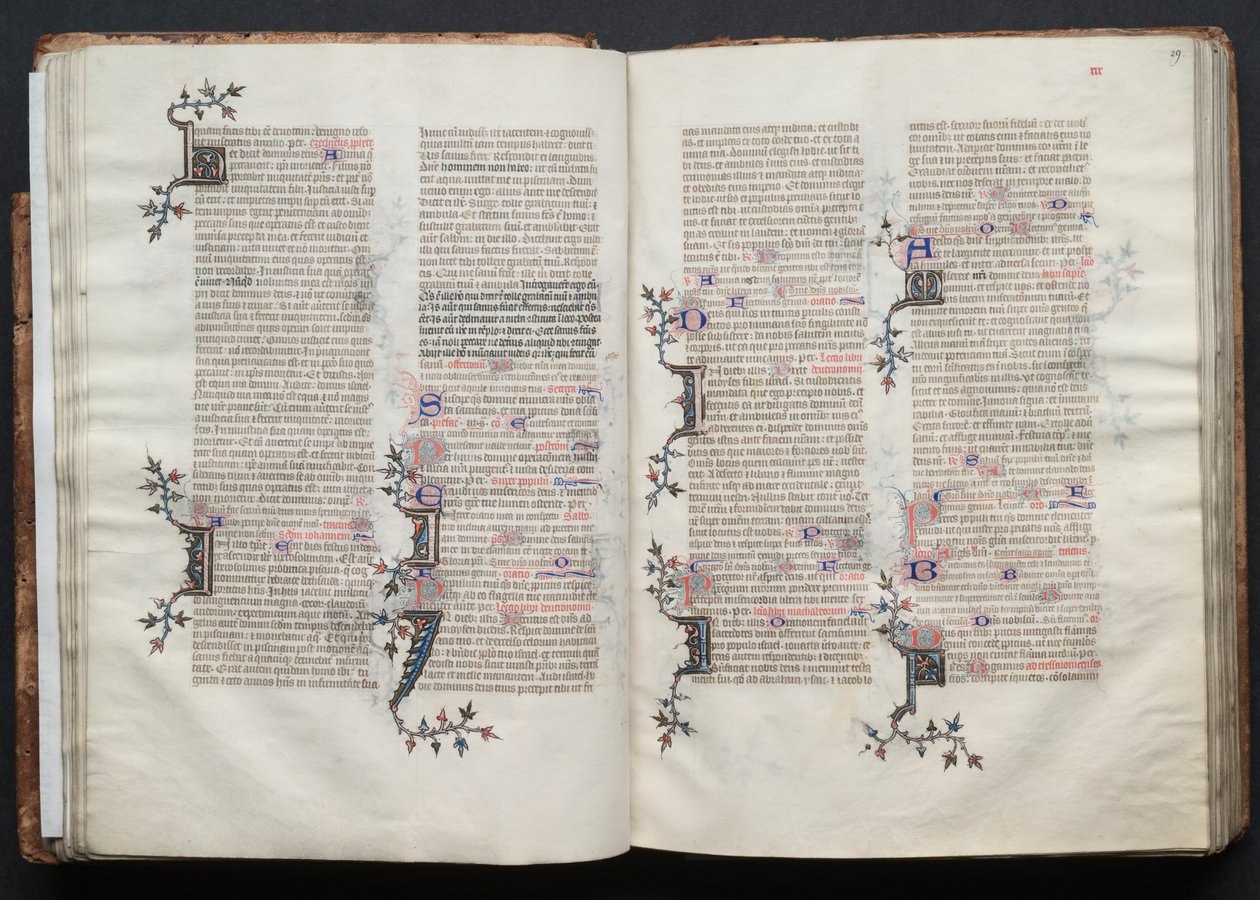 Gotha Missal: Fol. 28v, Metin, c. 1375. by Master of the Boqueteaux