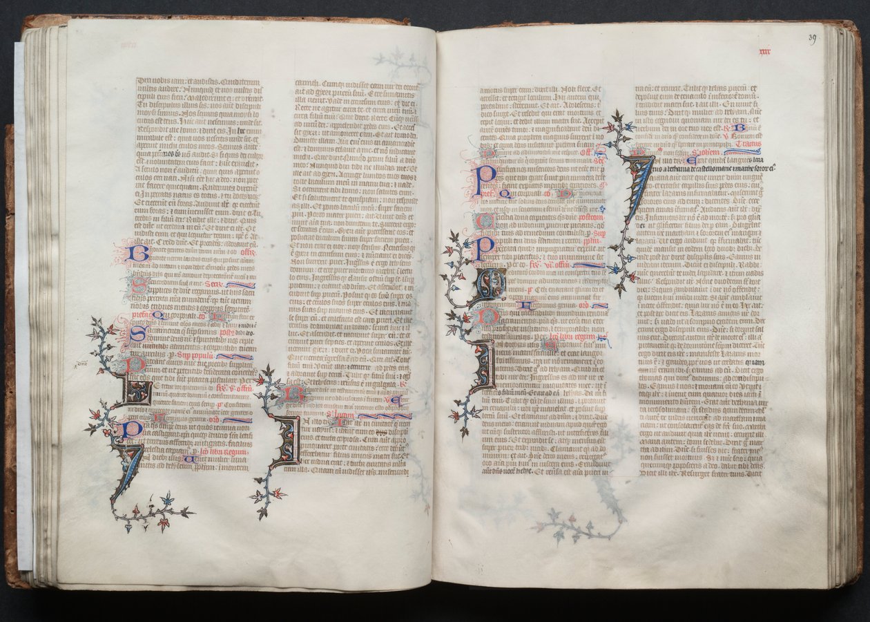 Gotha Missal: Fol. 38v, Metin, c. 1375. by Master of the Boqueteaux