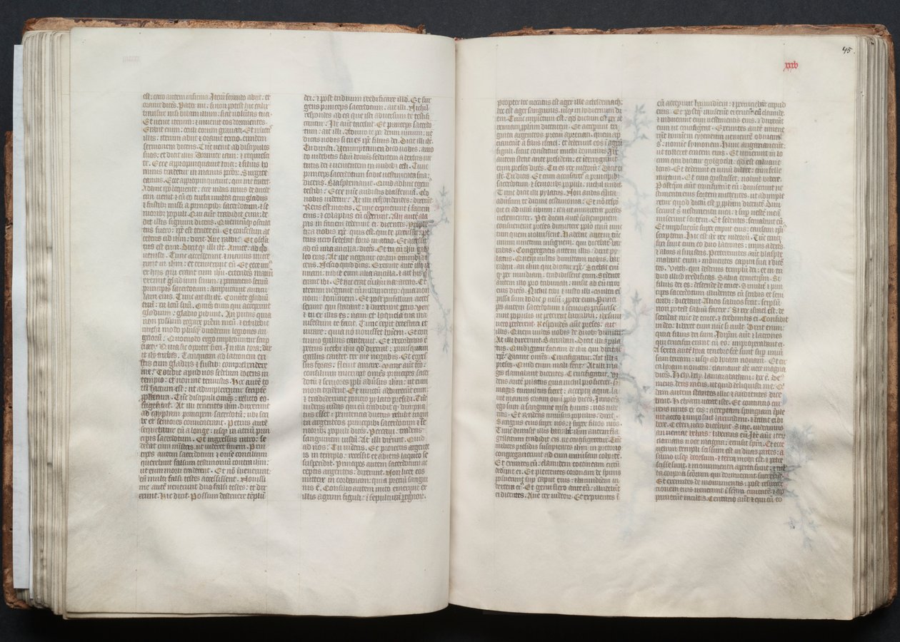 Gotha Missal: Fol. 45r, Metin, c. 1375. by Master of the Boqueteaux