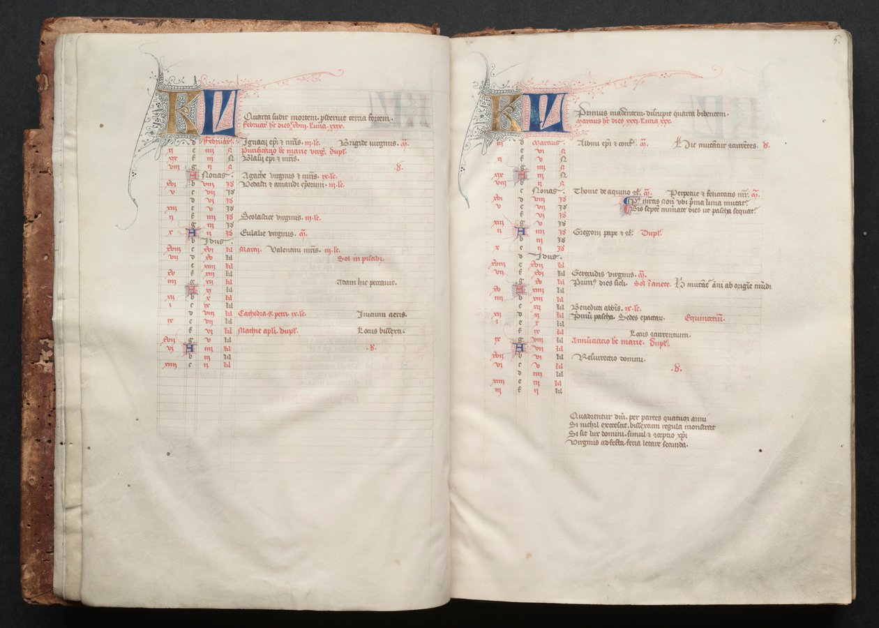 Gotha Missal: Fol. 5v, Metin, c. 1375. by Master of the Boqueteaux