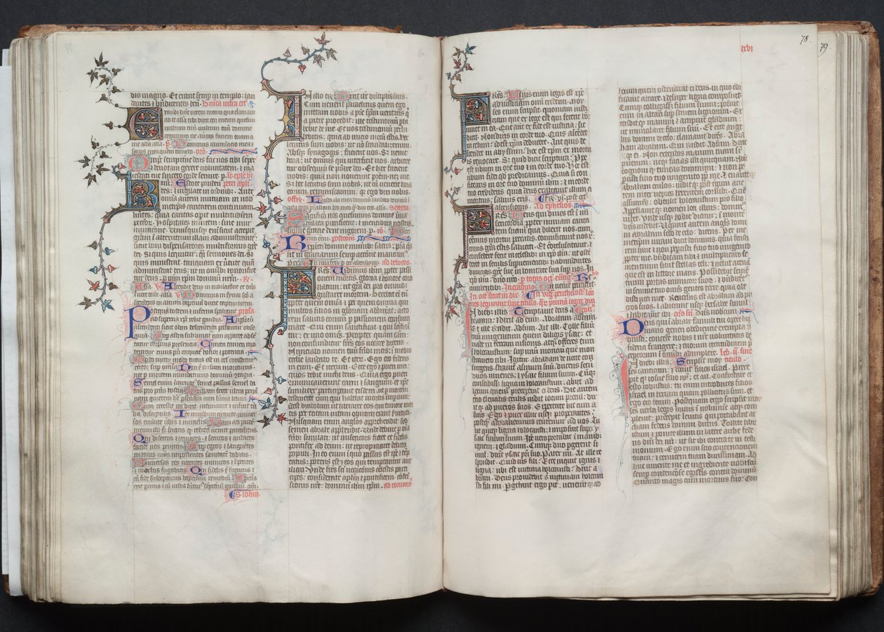 Gotha Missal: Fol. 78r, Metin, c. 1375. by Master of the Boqueteaux