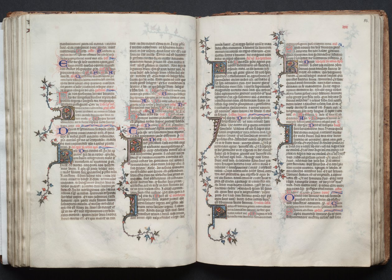 Gotha Missal: Fol. 84r, Metin, c. 1375. by Master of the Boqueteaux