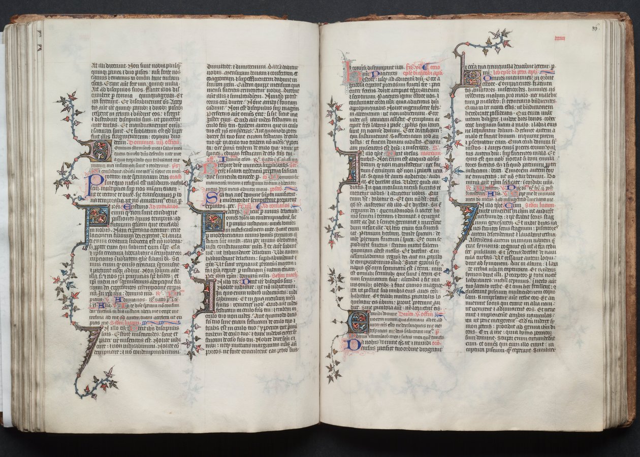 Gotha Missal: Fol. 85v, Metin, c. 1375. by Master of the Boqueteaux