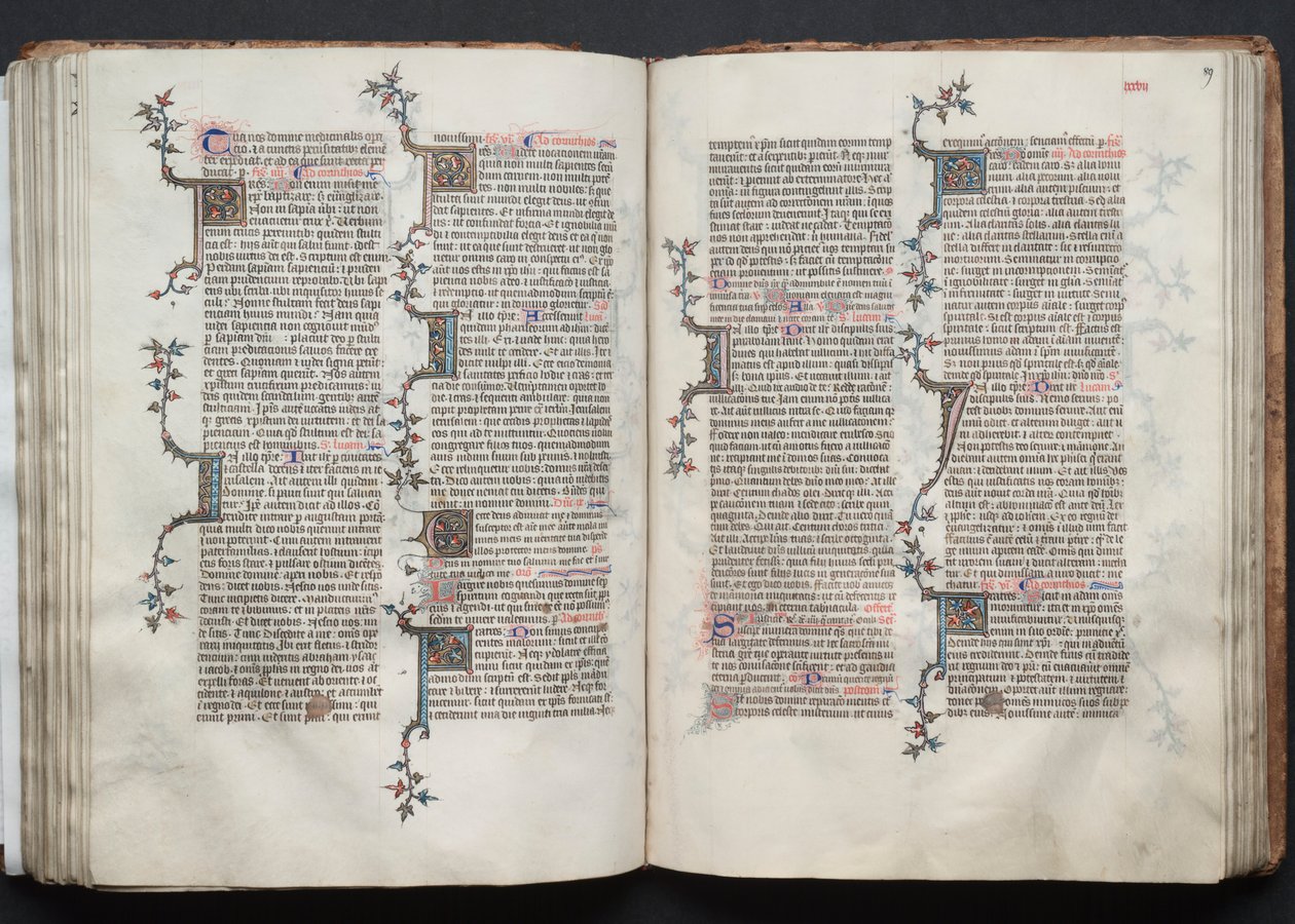 Gotha Missal: Fol. 88v, Metin, c. 1375. by Master of the Boqueteaux