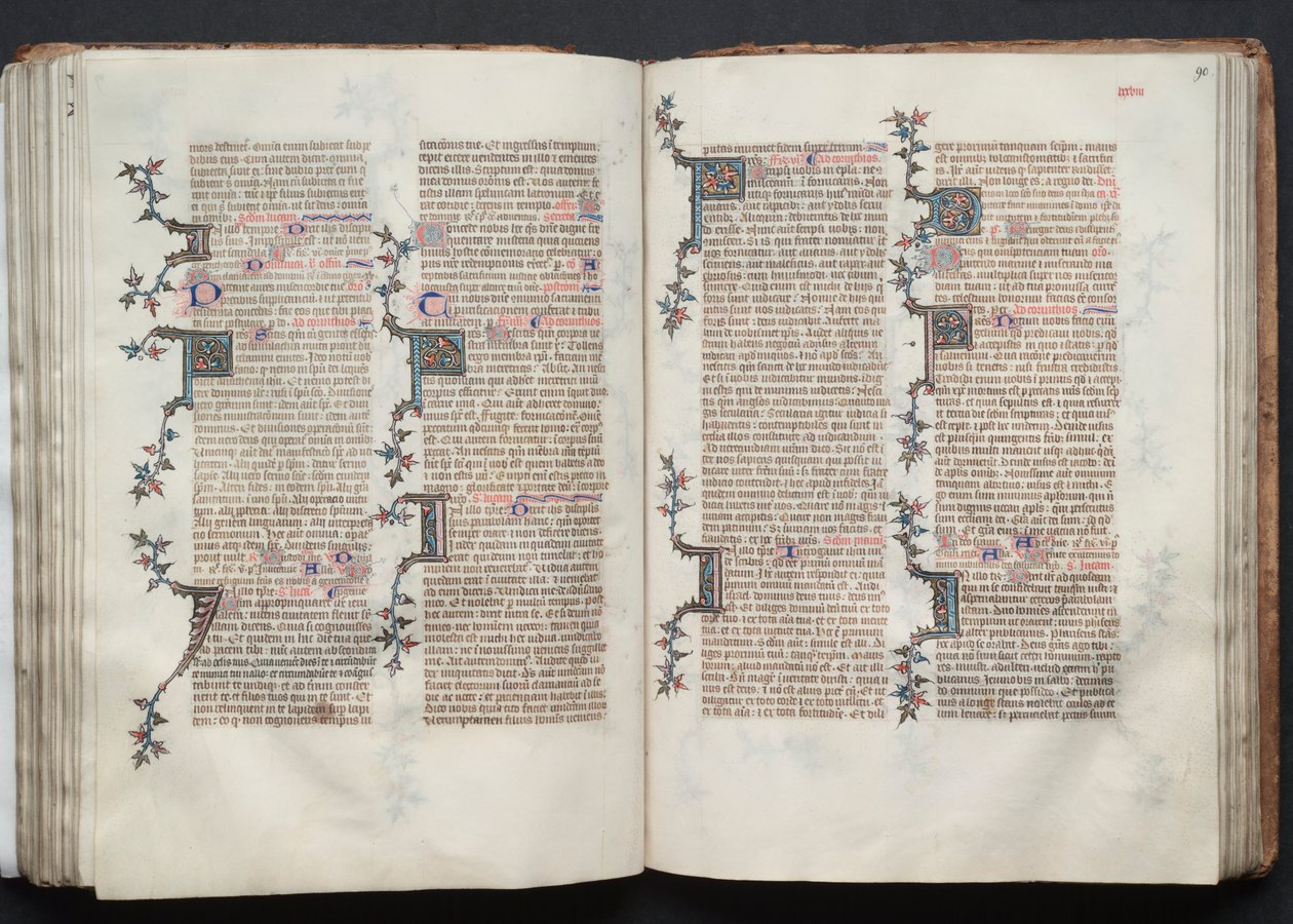 Gotha Missal: Fol. 89v, Metin, c. 1375. by Master of the Boqueteaux