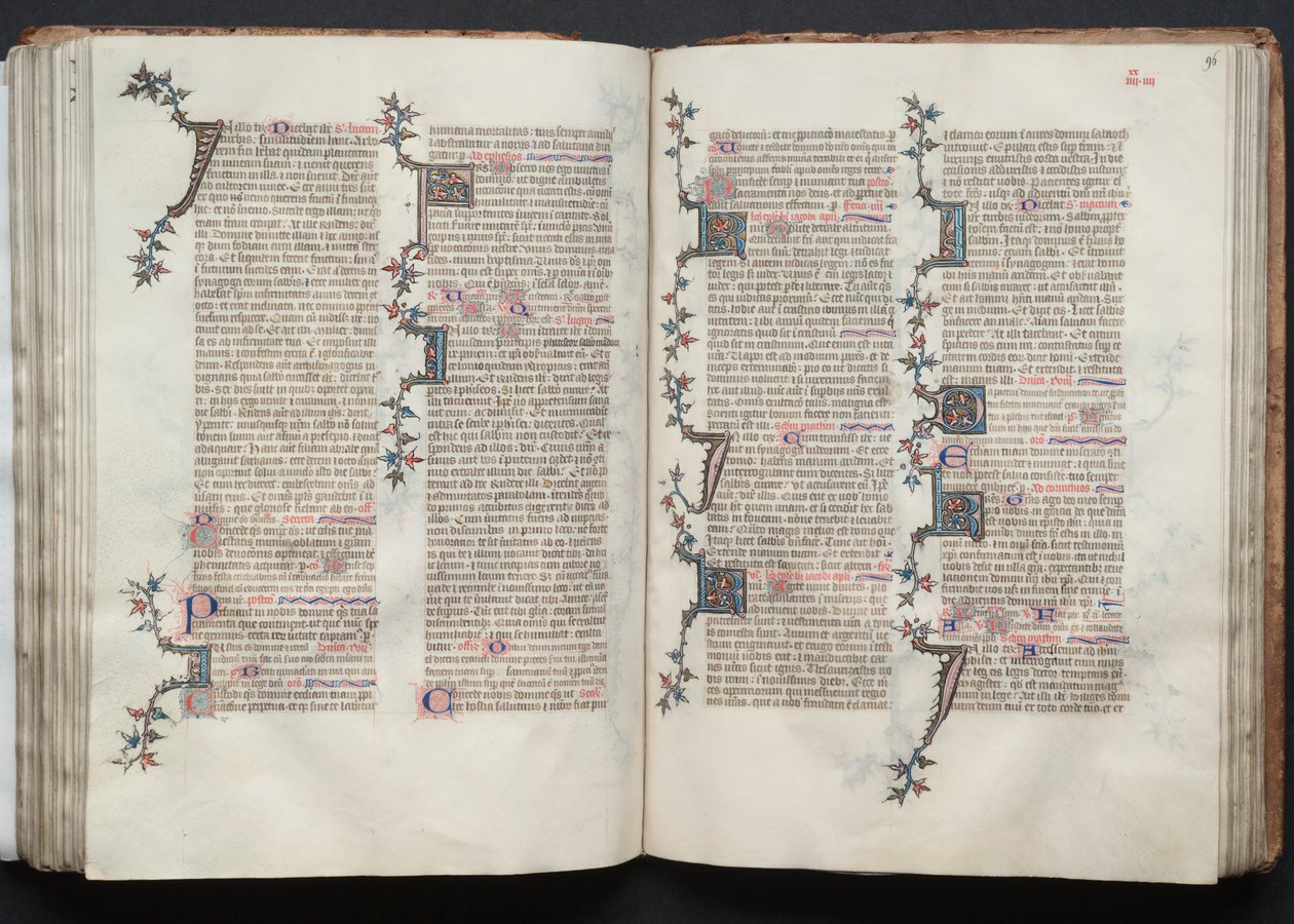 Gotha Missal: Fol. 95v, Metin, c. 1375. by Master of the Boqueteaux