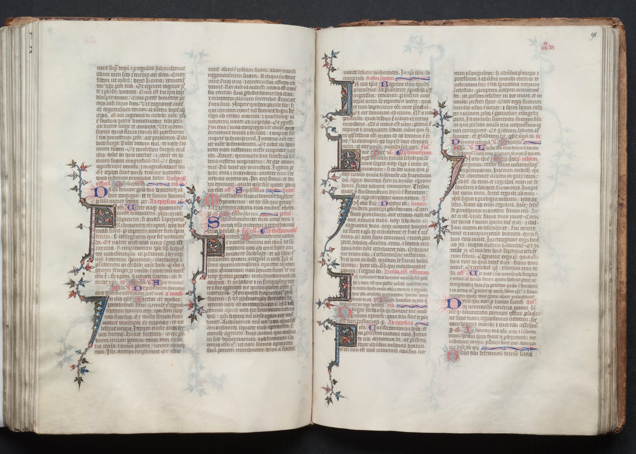 Gotha Missal: Fol. 98r, Metin, c. 1375. by Master of the Boqueteaux