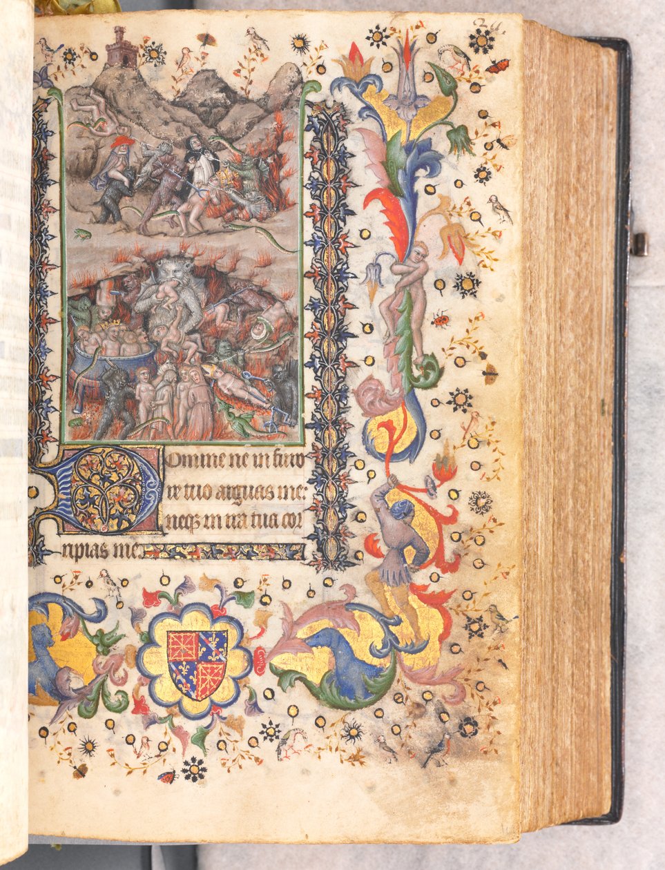 Charles the Noble, Navarre Kralı 1361-1425 saatleri: fol. 106r, Son Yargı, c. 1405. by Master of the Brussels Initials and Associates