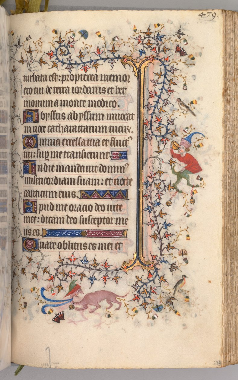 Charles the Noble, Navarre Kralı 1361-1425 saatleri: fol. 234r, Metin, c. 1405. by Master of the Brussels Initials and Associates