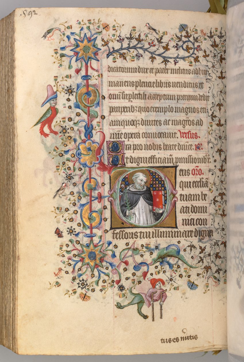 Charles the Noble, Navarre Kralı 1361-1425, fol. 290v, Aziz Dominik, yak. 1405. by Master of the Brussels Initials and Associates