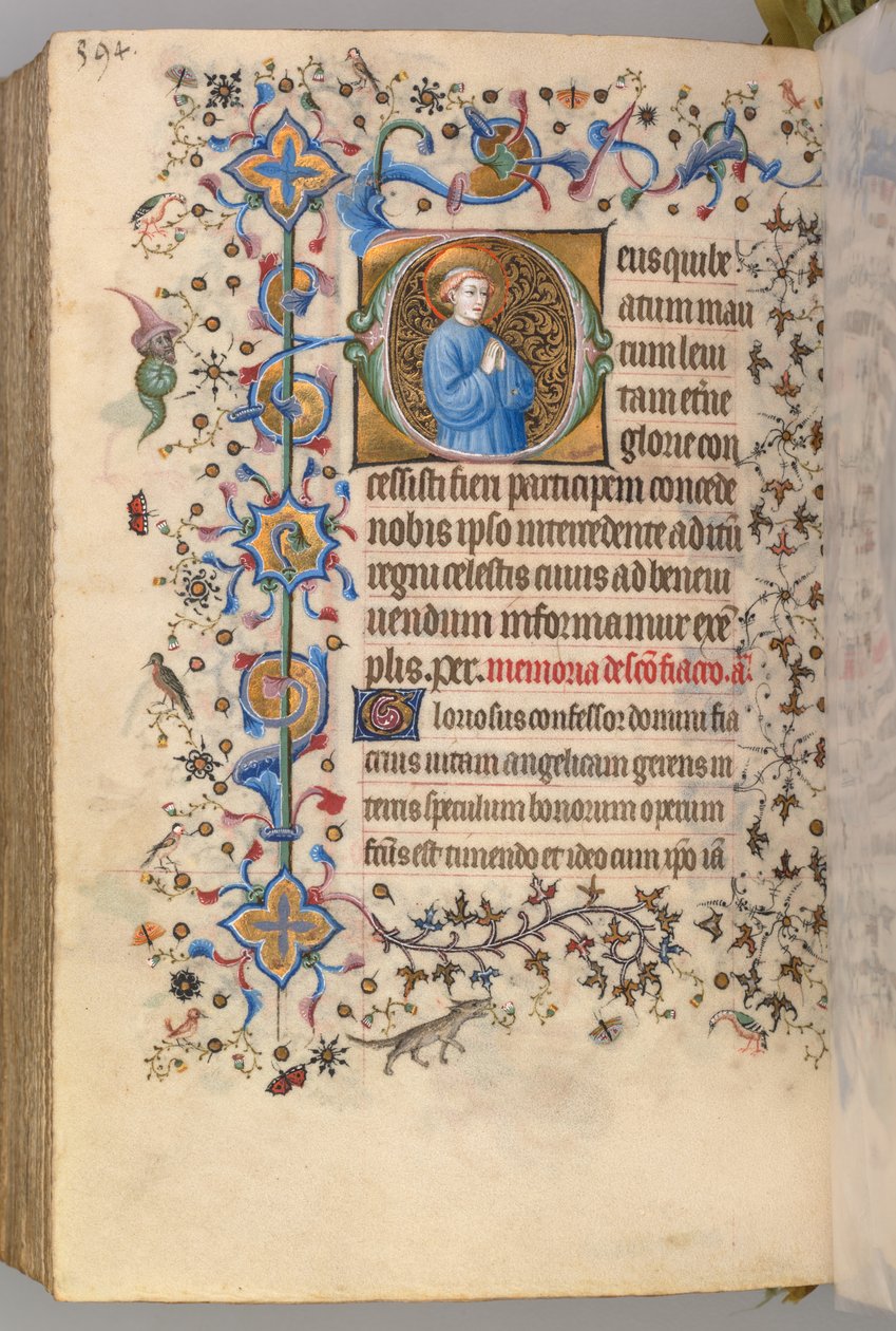 Charles the Noble, Navarre Kralı 1361-1425, fol. 291v, Metin, c. 1405. by Master of the Brussels Initials and Associates