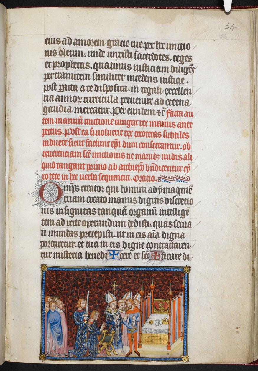 Cotton Tiberius B. VIII f.56r Reims Başpiskoposu, 