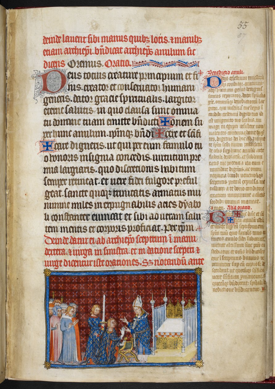 Pamuk Tiberius B. VIII f.57r Kral, 