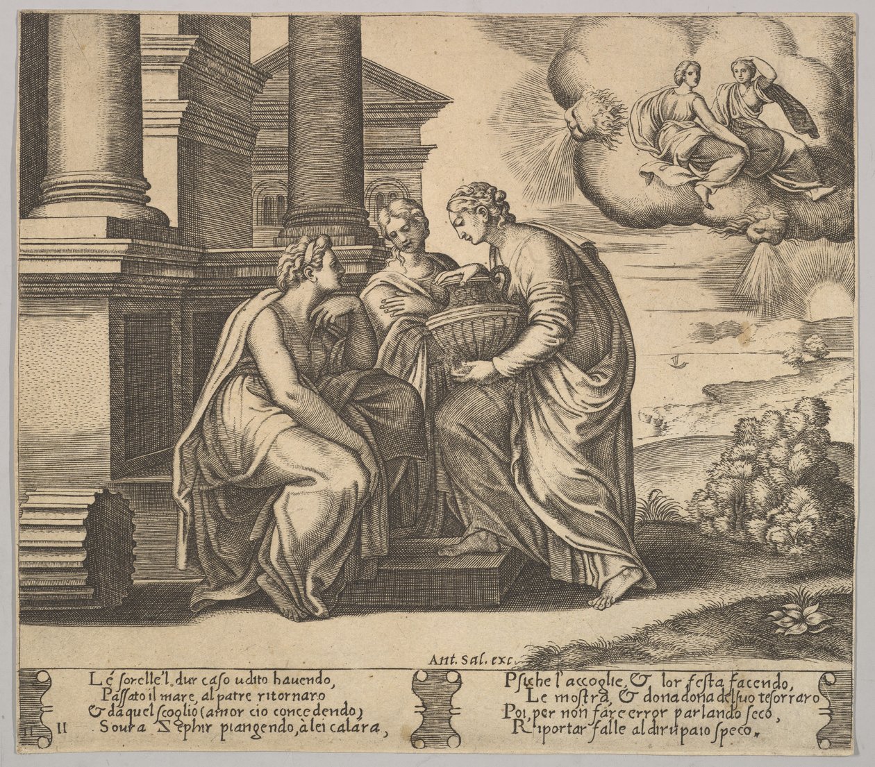 Plaka 11: Psyche, kardeşlerine 