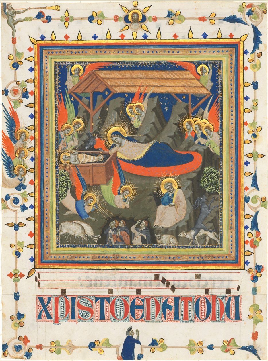 Çobanlara Duyuru ile Doğuş by Master of the Dominican Effigies