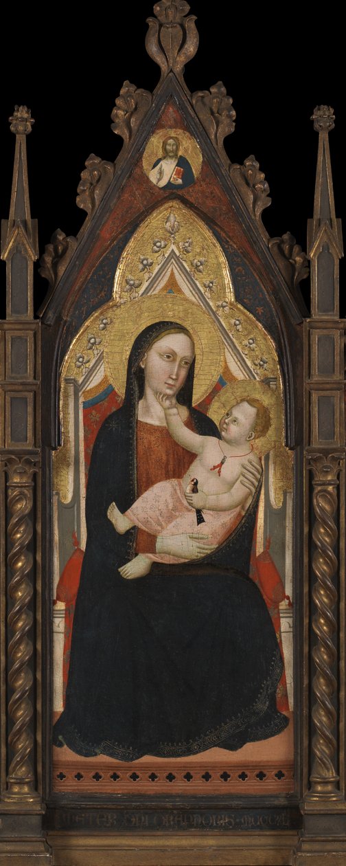bakire ve çocuk by Master of the Dominican Effigies