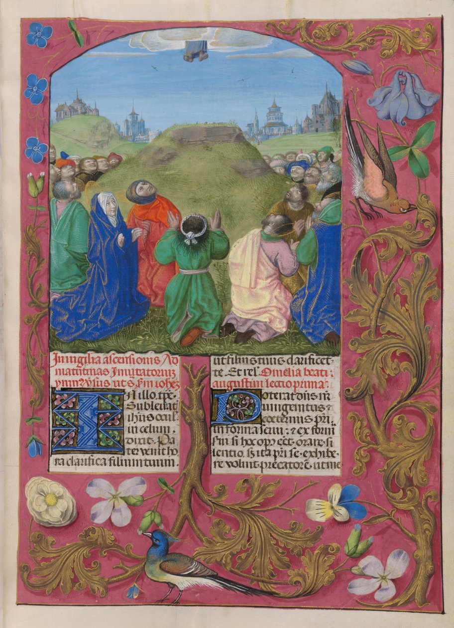 Temporale (2. kısım: Paskalya Pazarından Advent'ten önceki Pazar gününe kadar), . Mesih'in Yükselişi (Yükseliş Günü). by Master of the Dresden Prayer Books