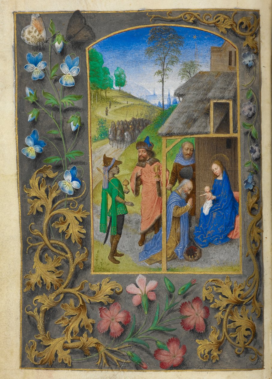 Büyücülerin Hayranlığı. by Master of the Dresden Prayer Books