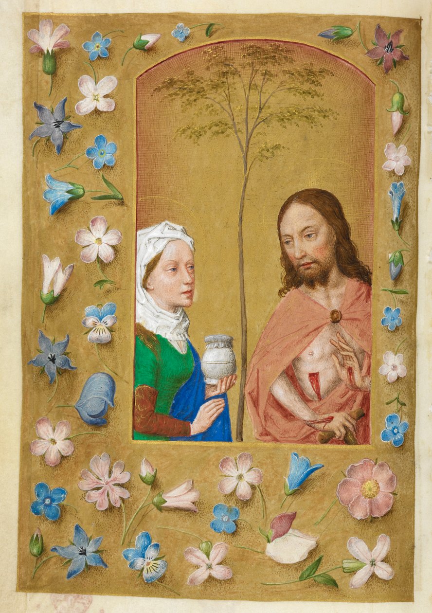 Acıların Adamı ve Mecdelli Meryem. by Master of the Dresden Prayer Books