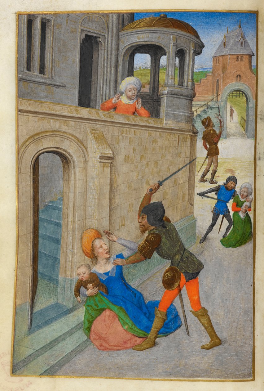 Masumların Katliamı. by Master of the Dresden Prayer Books