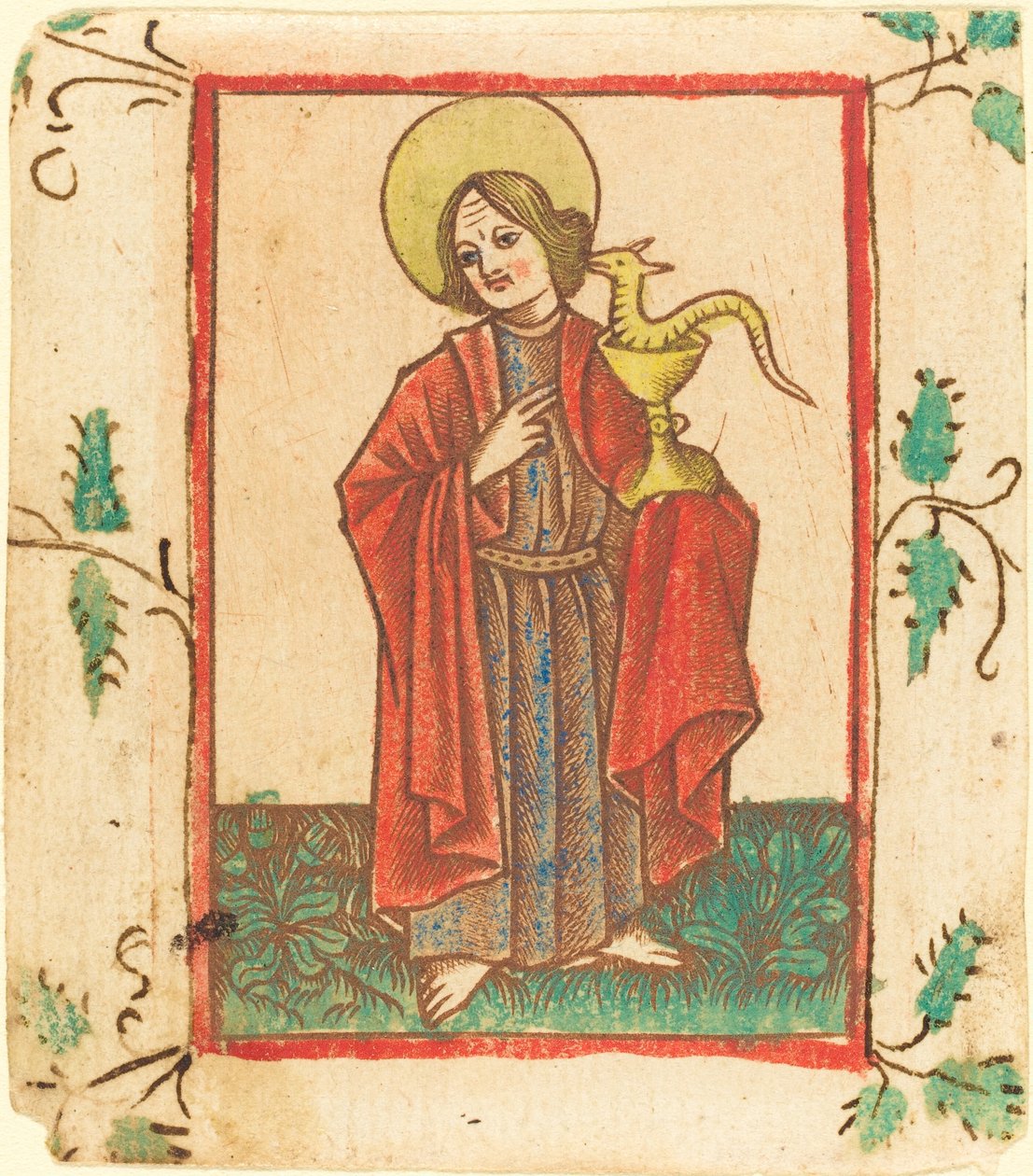 Aziz John Evangelist by Master of the Dutuit Mount of Olives after Master of St. Erasmus