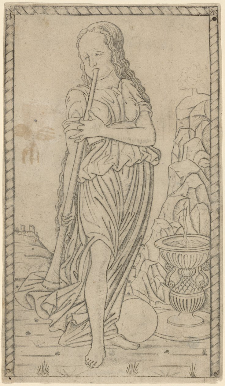 Kaliope (Kalliope) by Master of the E Series Tarocchi