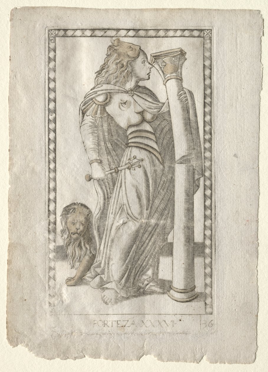 Forteza (Tarocchi, B serisinden: Kozmik İlkeler ve Erdemler, #36) by Master of the E Series Tarocchi