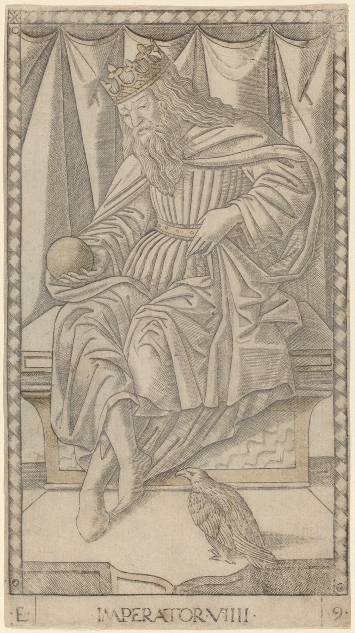 İmparator (İmparator) by Master of the E Series Tarocchi