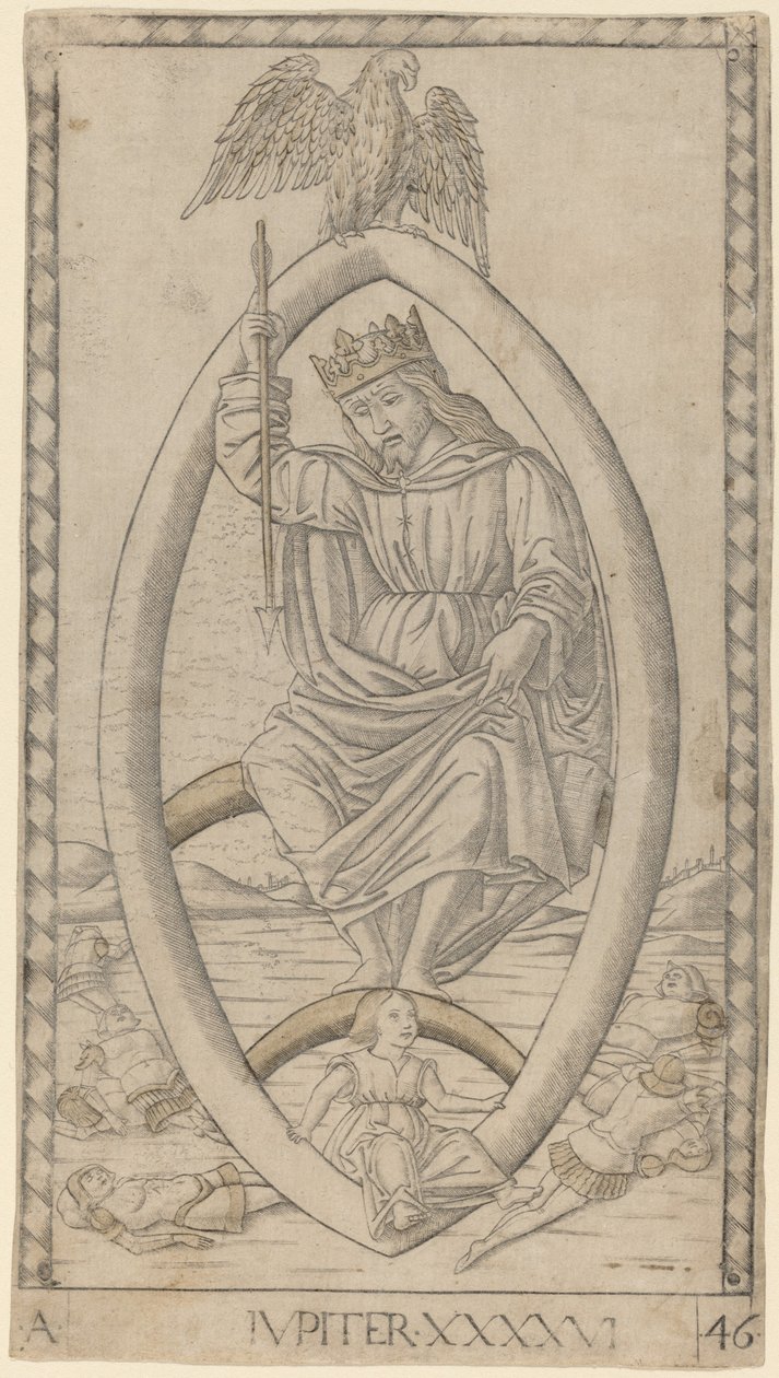 Jüpiter (Jüpiter) by Master of the E Series Tarocchi