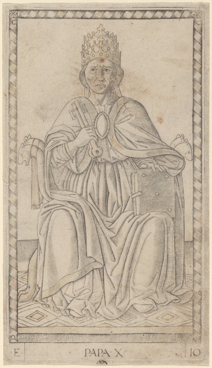Papa (Papa) by Master of the E Series Tarocchi
