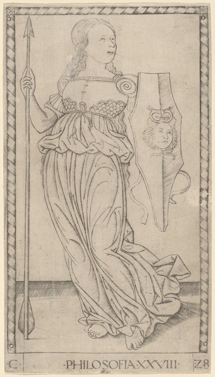 Felsefe (Felsefe) by Master of the E Series Tarocchi