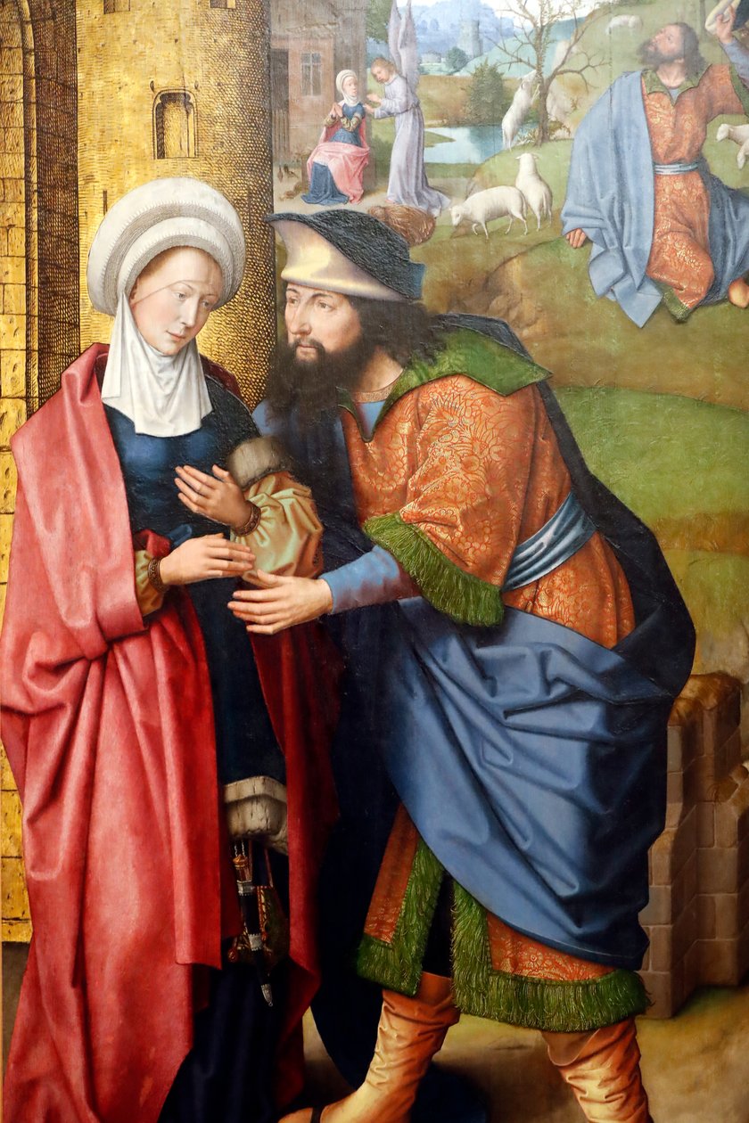 Evora Müzesi. Evora sunağının efendisi. Joachim ve Anna