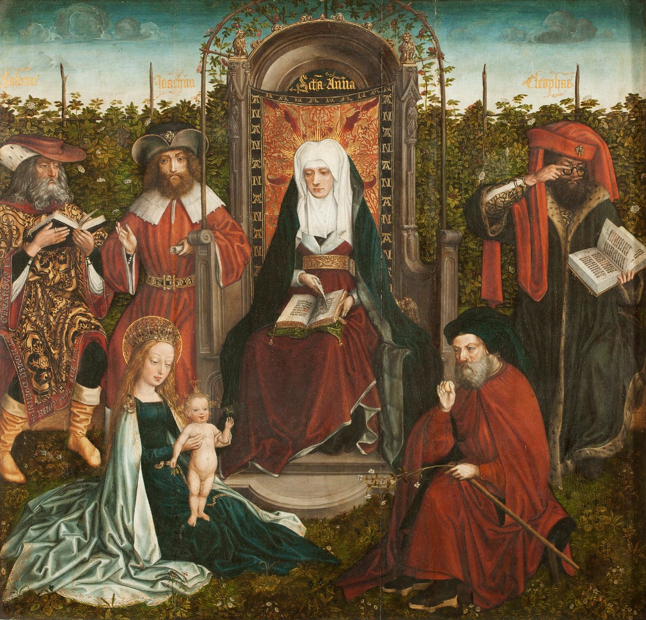 Saint Anne Triptik Ailesi, orta panel, yaklaşık 1500-1510. by Master of the Family of Saint