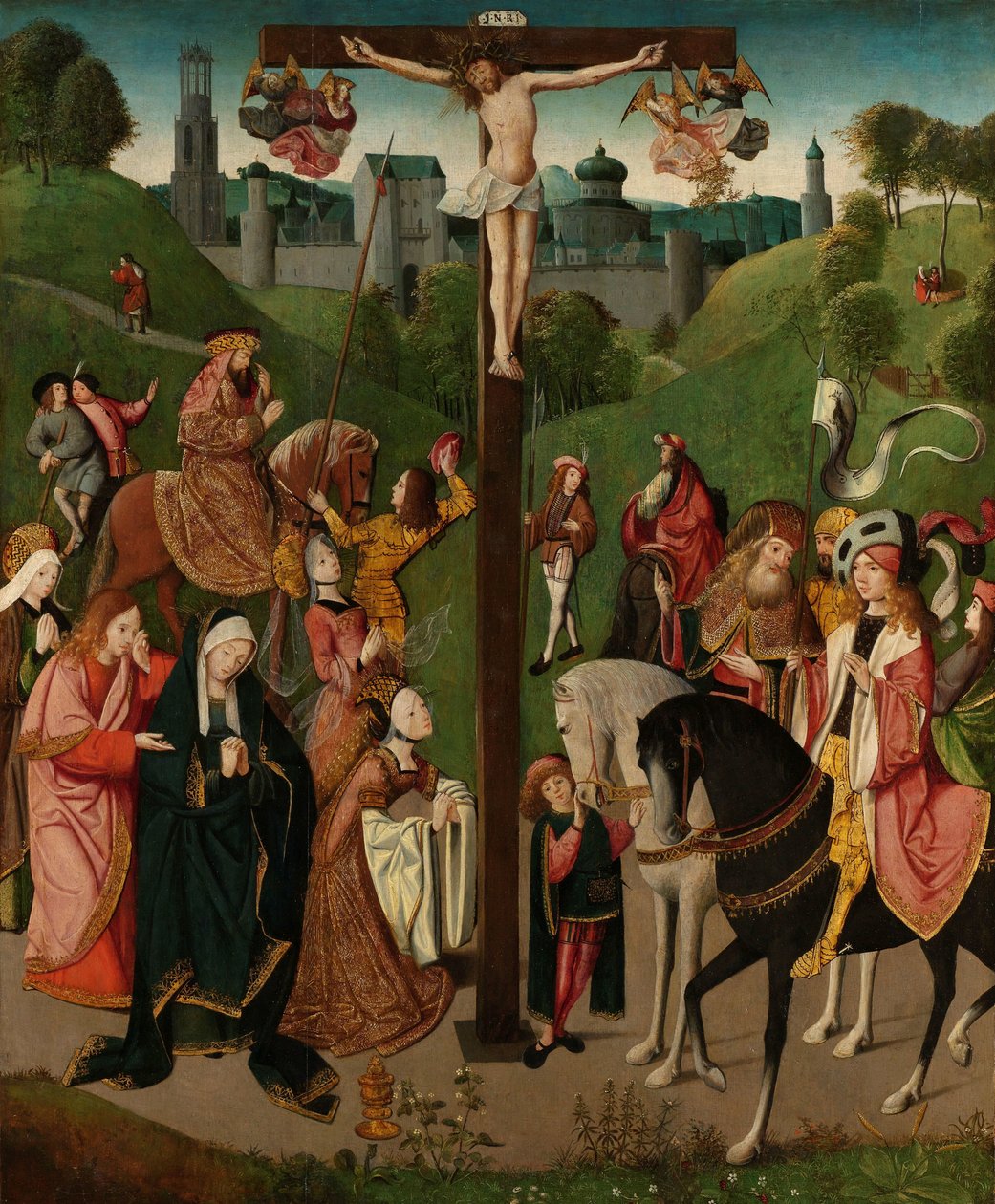 Çarmıha Gerilme İsa çarmıhta by Master of the Figdor Deposition (circle of)