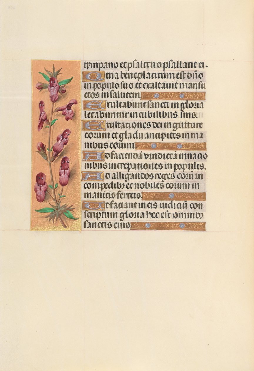 İspanya Kraliçesi Katolik Kraliçe Isabella'nın Saatleri: Fol. 253v, c. 1500. by Master of the First Prayerbook of Maximillian