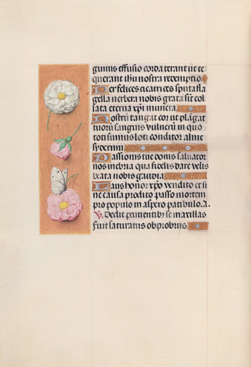 İspanya Kraliçesi Katolik Kraliçe Isabella'nın Saatleri: Fol. 58v, c. 1500. by Master of the First Prayerbook of Maximillian