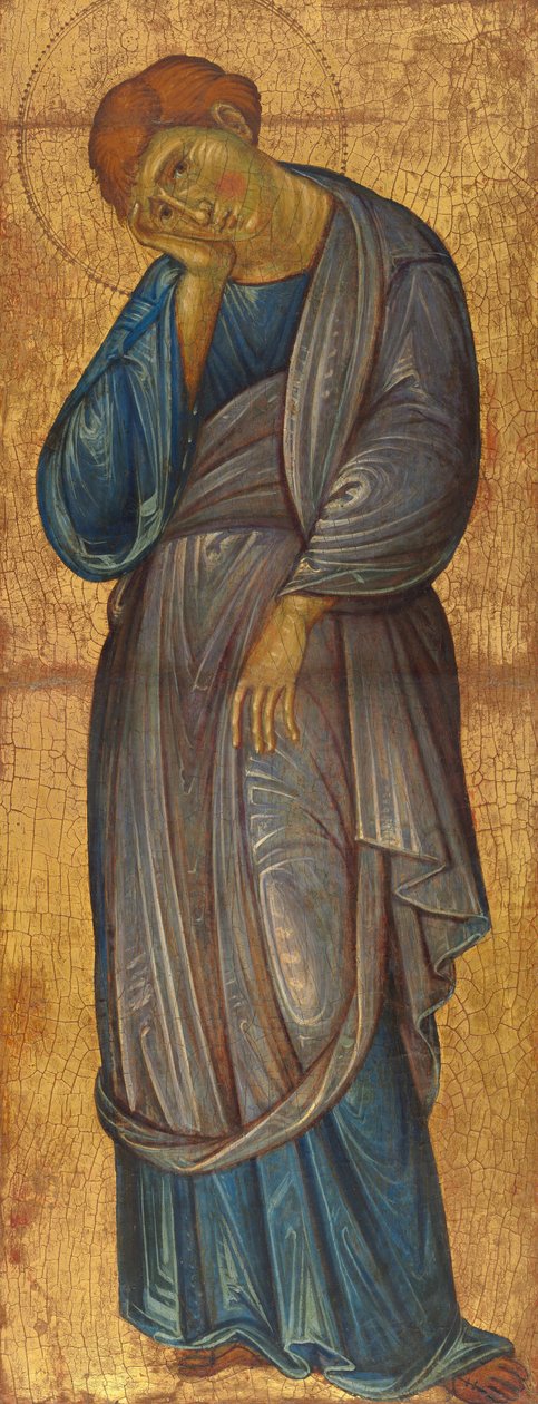 Yaslı Aziz John Evangelist, c. 12701275. by Master of the Franciscan Crucifixes